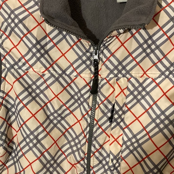 Snozu | Women’s GrayFleece Jacket w/plaid design - Size Medium - Picture 5 of 7